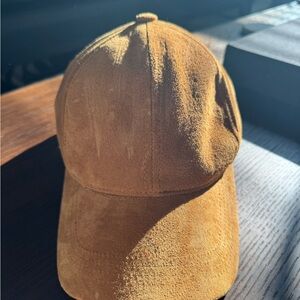 Estate Camel / Light Brown Suede Cap Made in USA